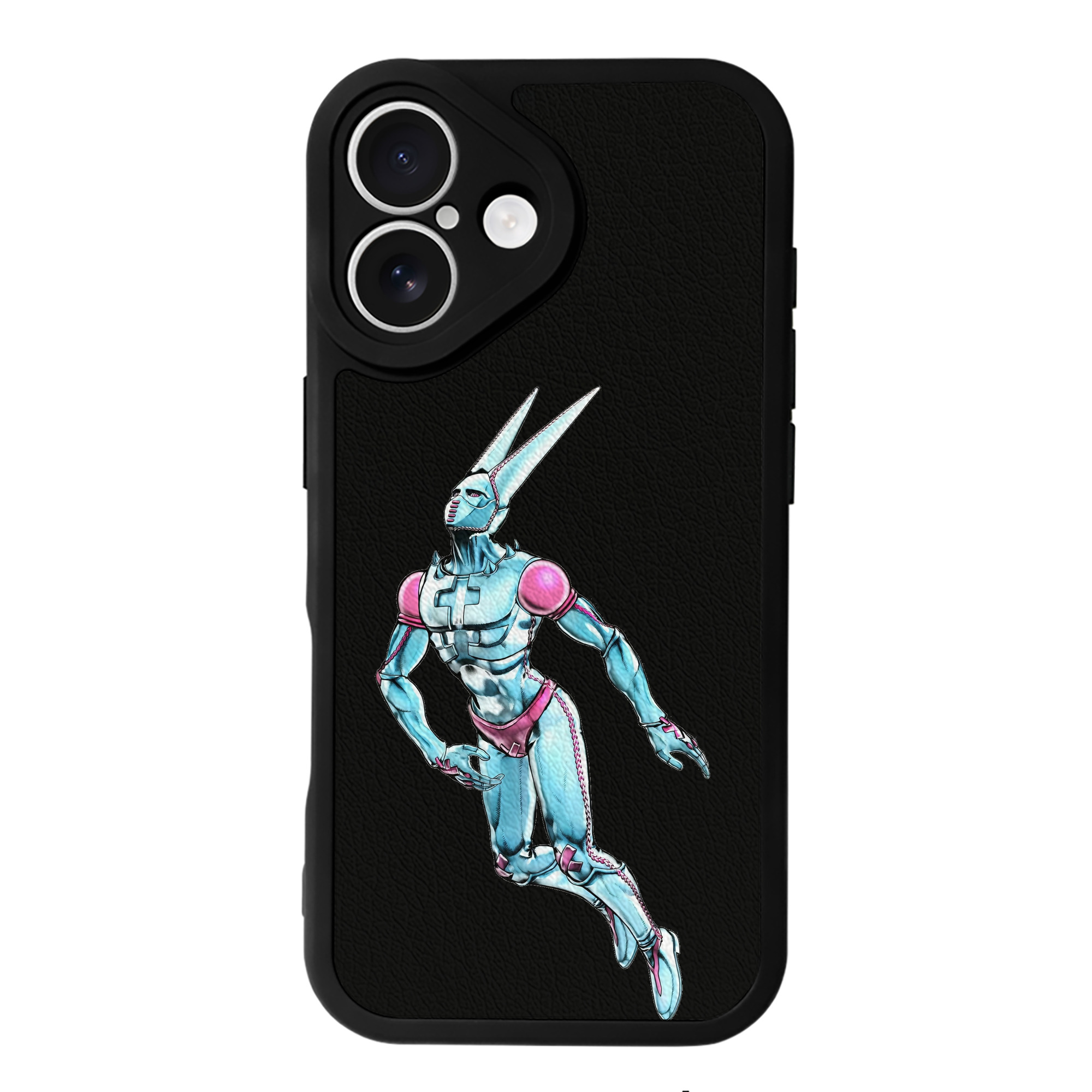 （画像用） ジョジョの奇妙な冒険 JoJo's Bizarre Adventure 【iPhone 16シリーズ対応】シリコンスマホケース（レザー調） 材質：シリコン